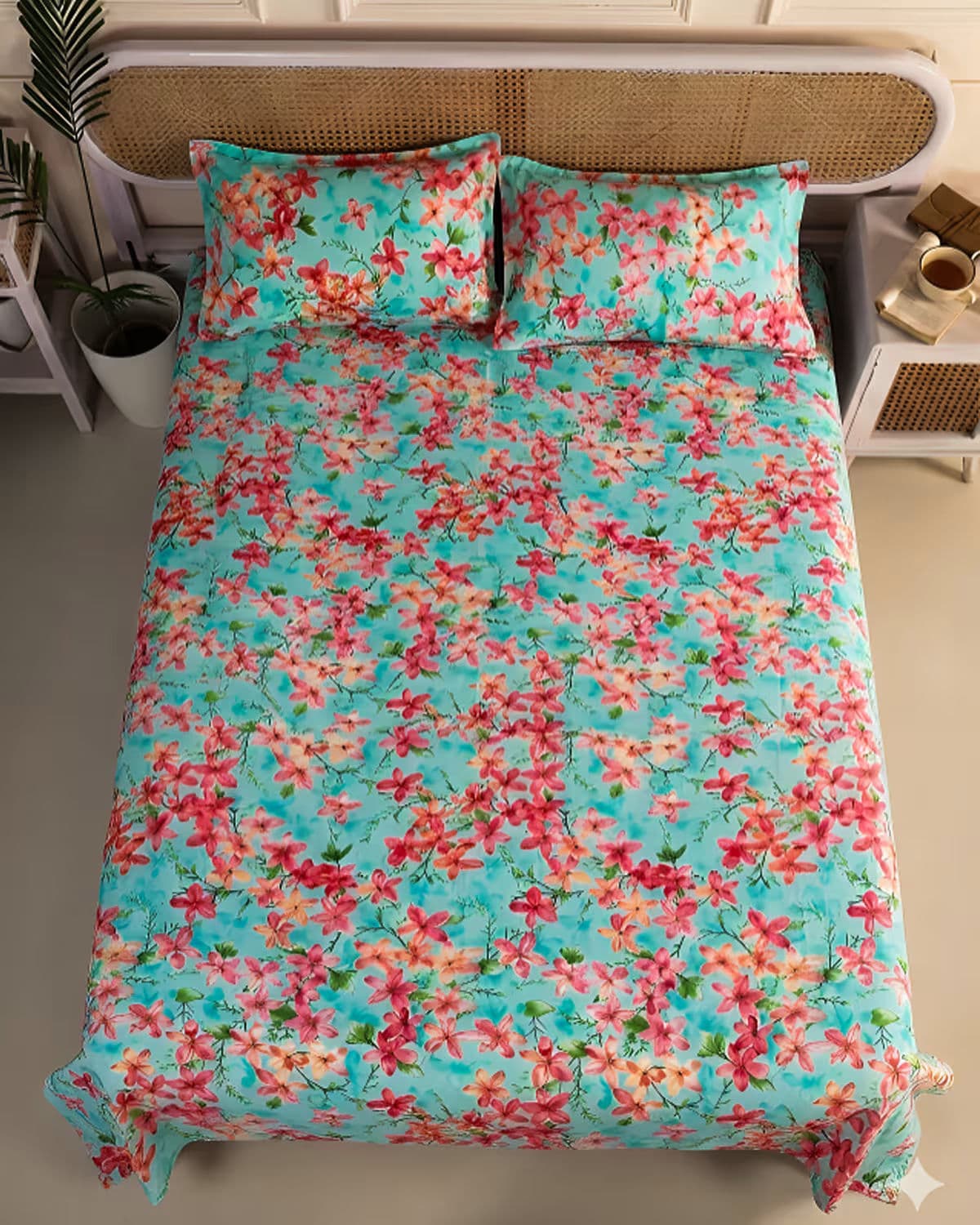 Blossom Floral Cotton Bedsheet Set